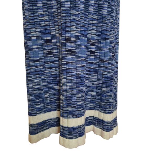 COTTON ON Blue Space Dye Ribbed Knit long Sleeve Maxi Sweater Dress Blue Size M - Picture 7 of 13